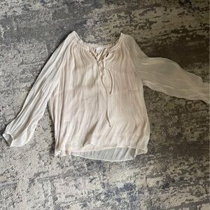 LC by Lauren Conrad Shimmery Flowy Women's Top